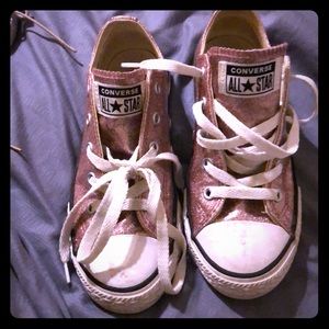Glittery and Pink ALL STAR CONVERSE Shoes